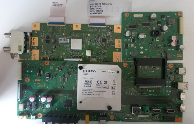 1-981-326-12-173633712 1-981-457-12 6870C-0704A 6871L-4875BG KD-43XE8077