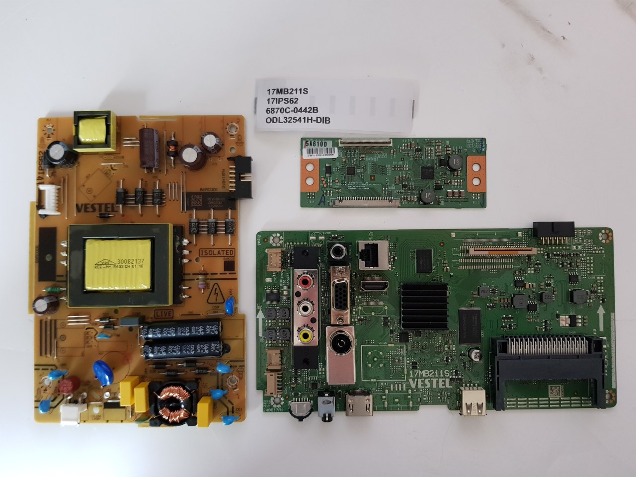 17MB211S 17IPS62 6870C-0442B ODL32541H-DIB
