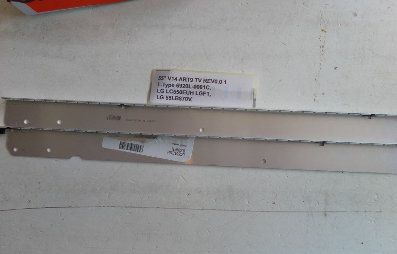55'' V14 ART9 TV REV0.0 1 L-TYPE 6920L-0001C, LG LC550EUH LGF1, LG 55LB870V
