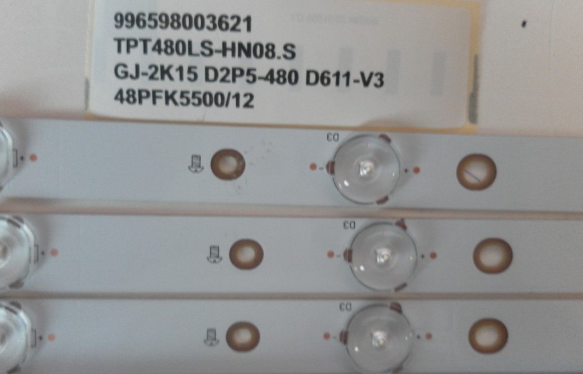 996598003621 TPT480LS-HN08.S GJ2K15 D2P5-480 D611-V3 48PFK5500/12