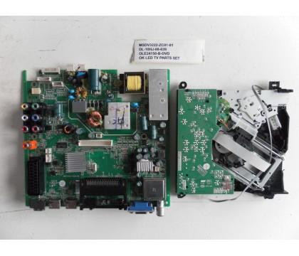 MSDV3222-ZC01-01 DL10HJ-00-039 OLE24150-B-DVD OK LED TV PARTS SET