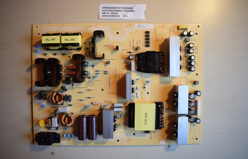 996592402316 715GD689- ADTVN2255AAS 715G9892- 6871L- 7642A 65OLED809-12 FZ1