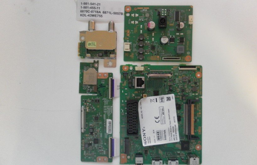 1-981-541-21 1-981-455-11 6870C-0718A 6871L-5057B KDL-43WE755