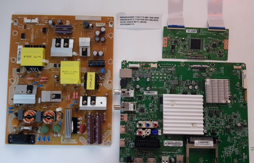 996596202699 715G7776-996596301873 715G7350- 6870C-0552A 6871L-4024B 43PUS6401/12