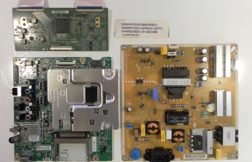 EAX66943504_EBR82405811 EAX66923201_LGP49LIU-16CH1 HV490QUBB26_47-6021086 LG49UH610V