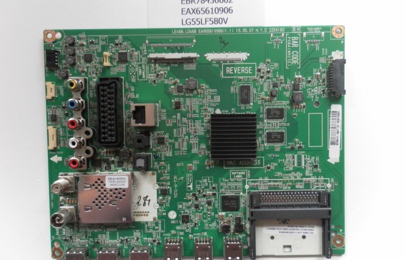 EBR78436002 EAX65610906 LG55LF580V