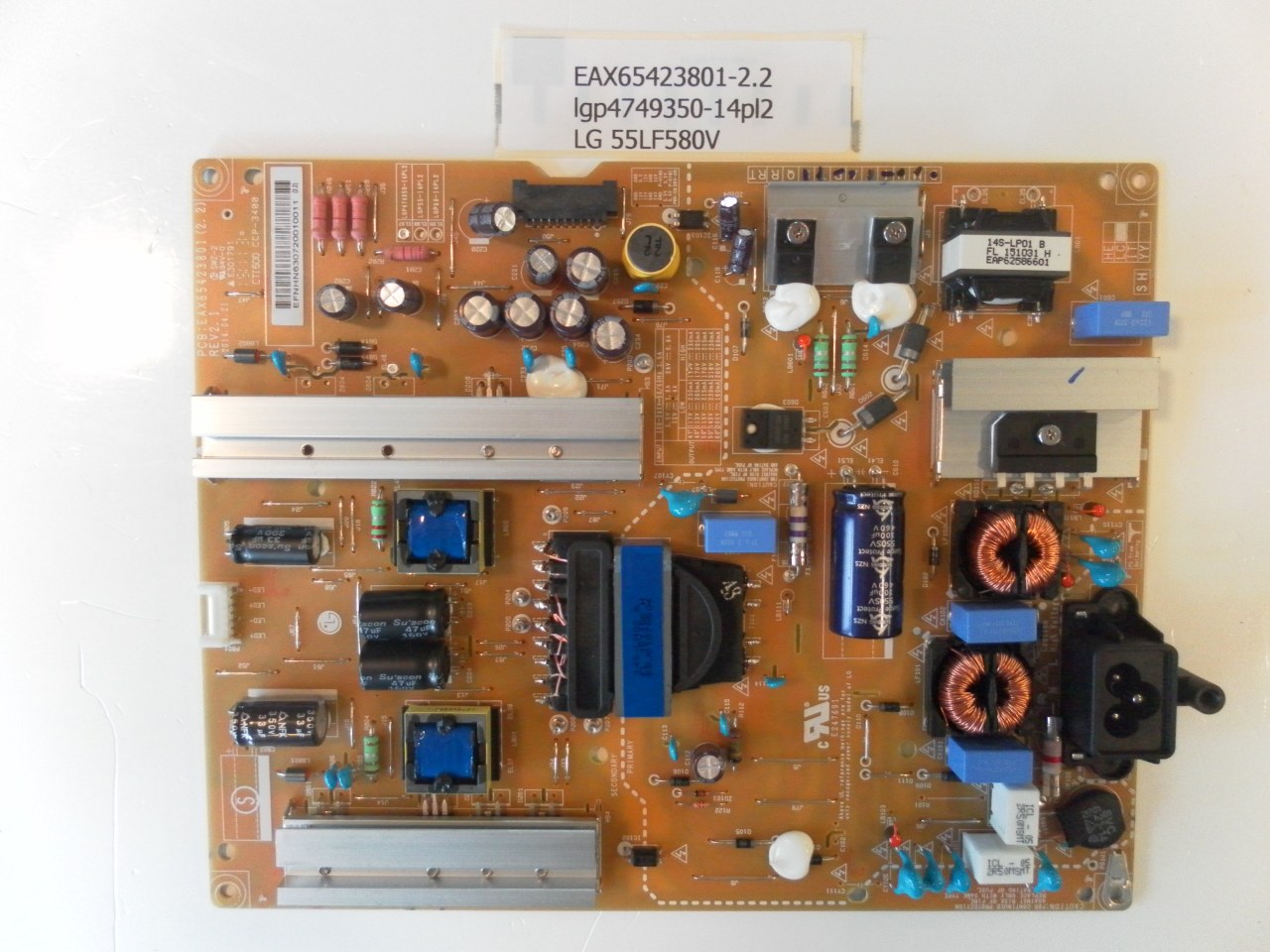 EAX65423801-2.2 LGP4749350-14PL2 LG55LF580V