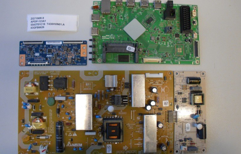 ZG7190R-9 APDP-123A1 5543T01C18 T430HVN01.A 43GFB6626